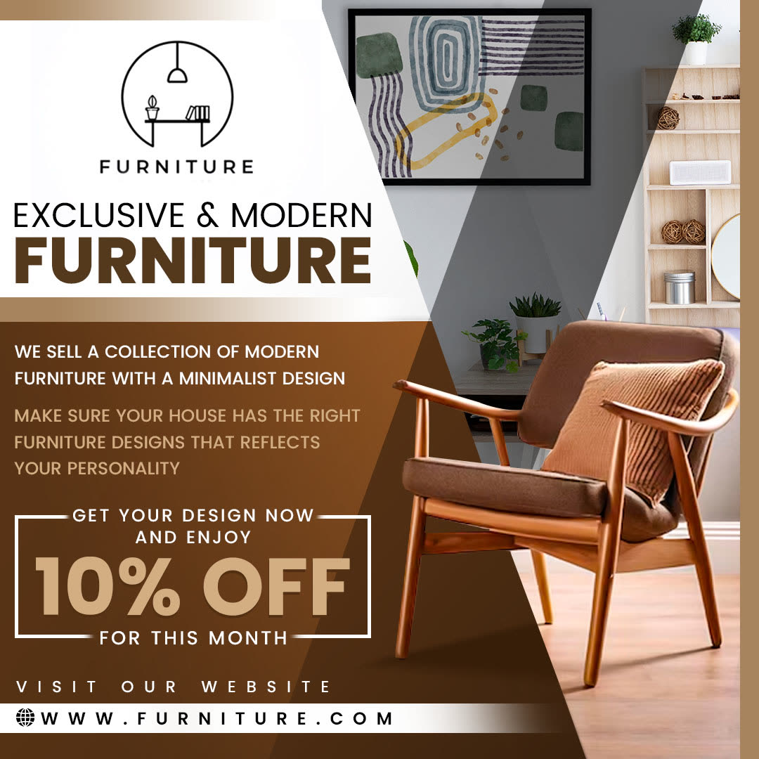 Furniture brand social media ad design