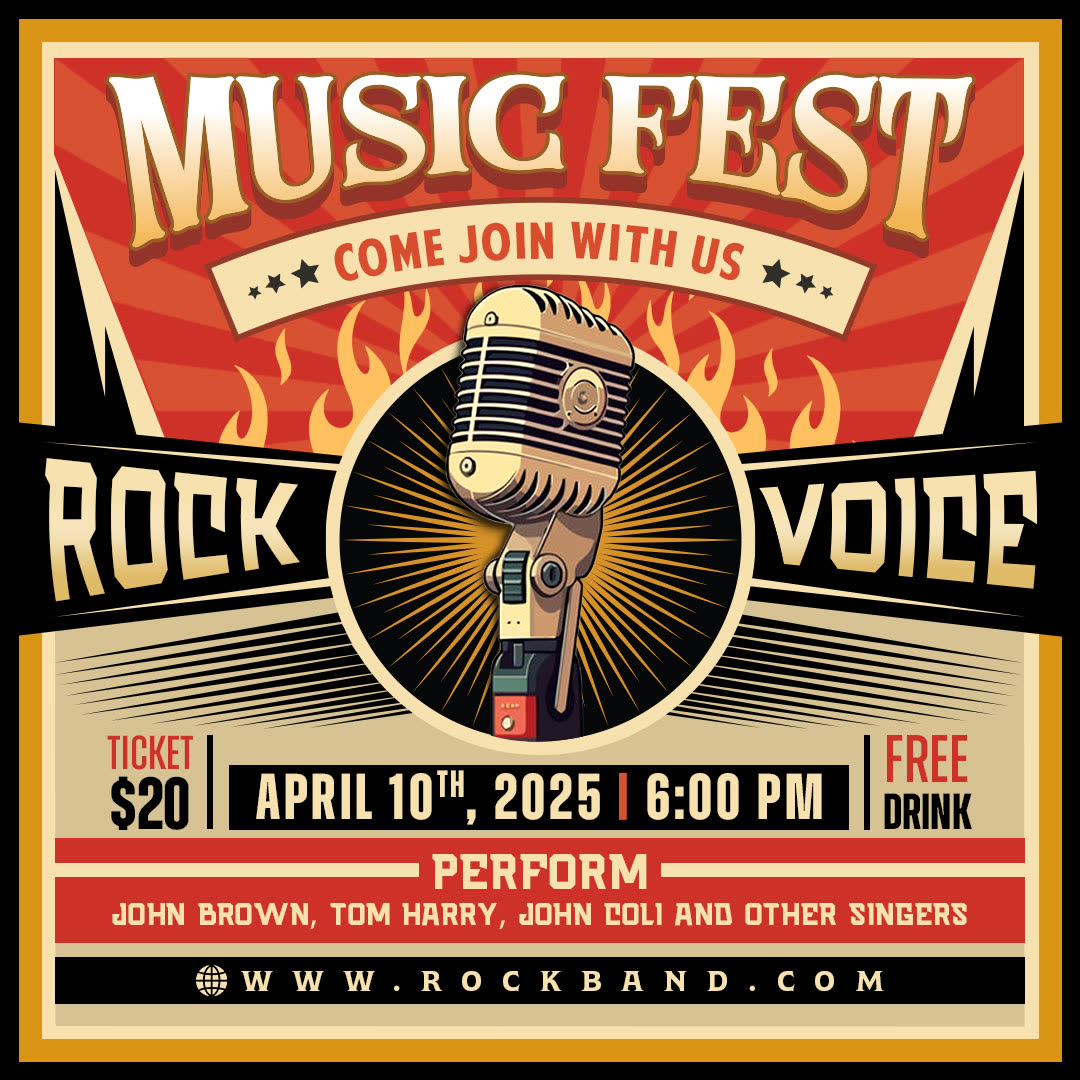 Music festival poster design