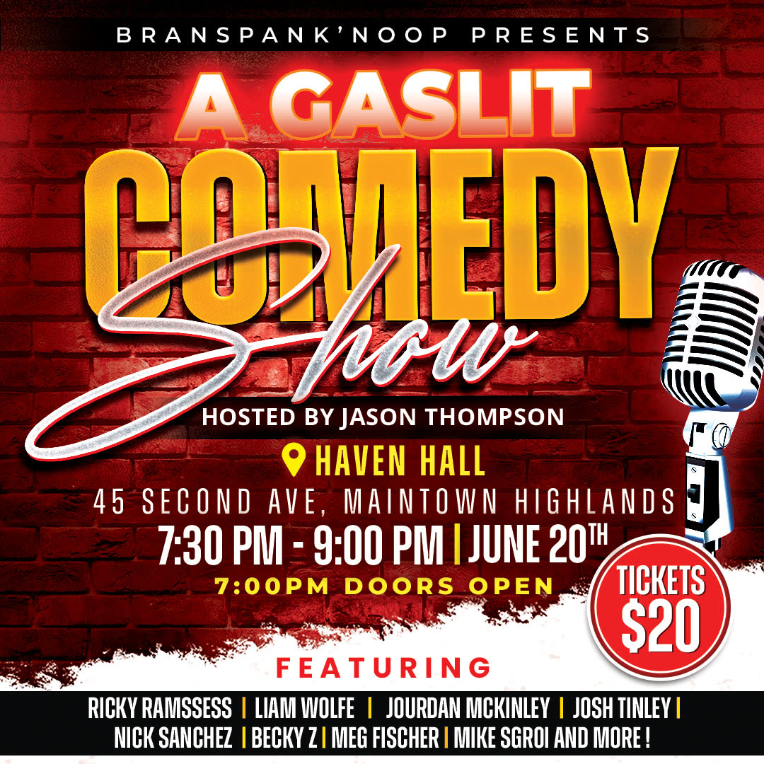 Comedy show event poster design